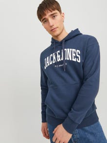 Jack & Jones Logo Hoodie -Navy Blazer - 12236513