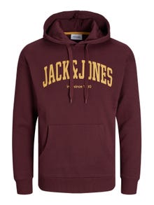 Jack & Jones Logo Hoodie -Port Royale - 12236513