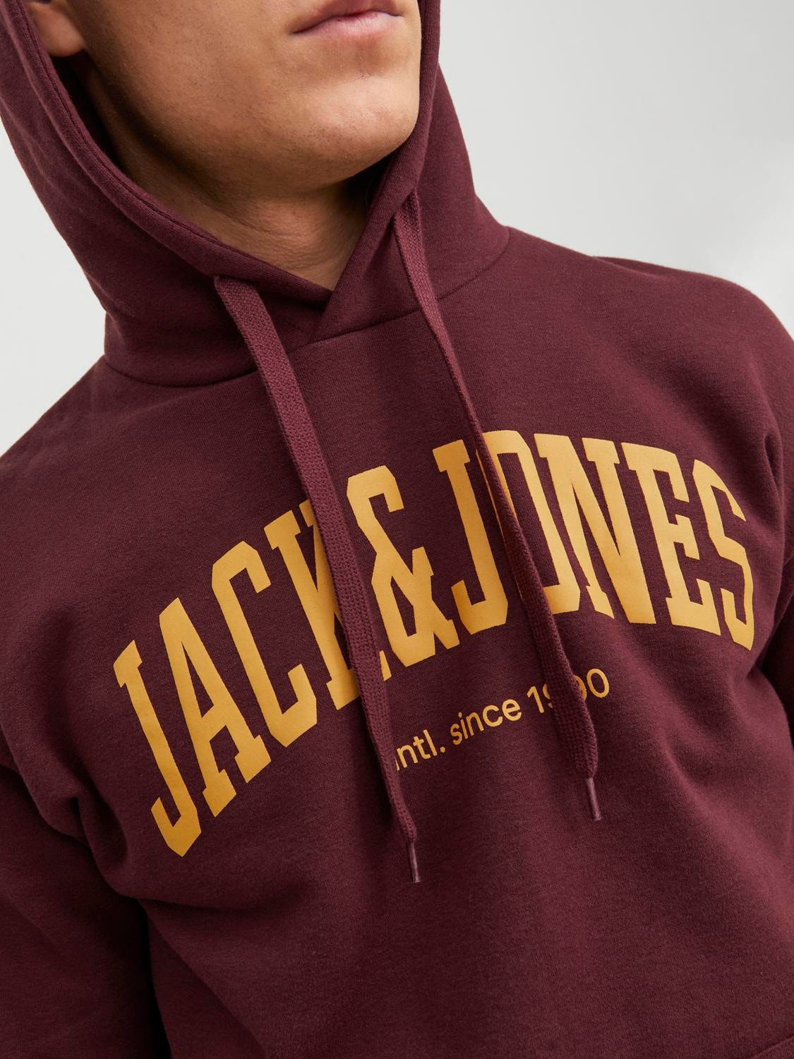 Jack & Jones Logo Hoodie -Port Royale - 12236513