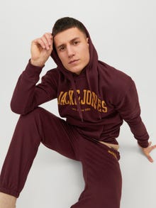 Jack & Jones Logo Hoodie -Port Royale - 12236513