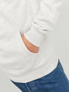 Jack & Jones Logo Kapuzenpullover -White Melange - 12236513