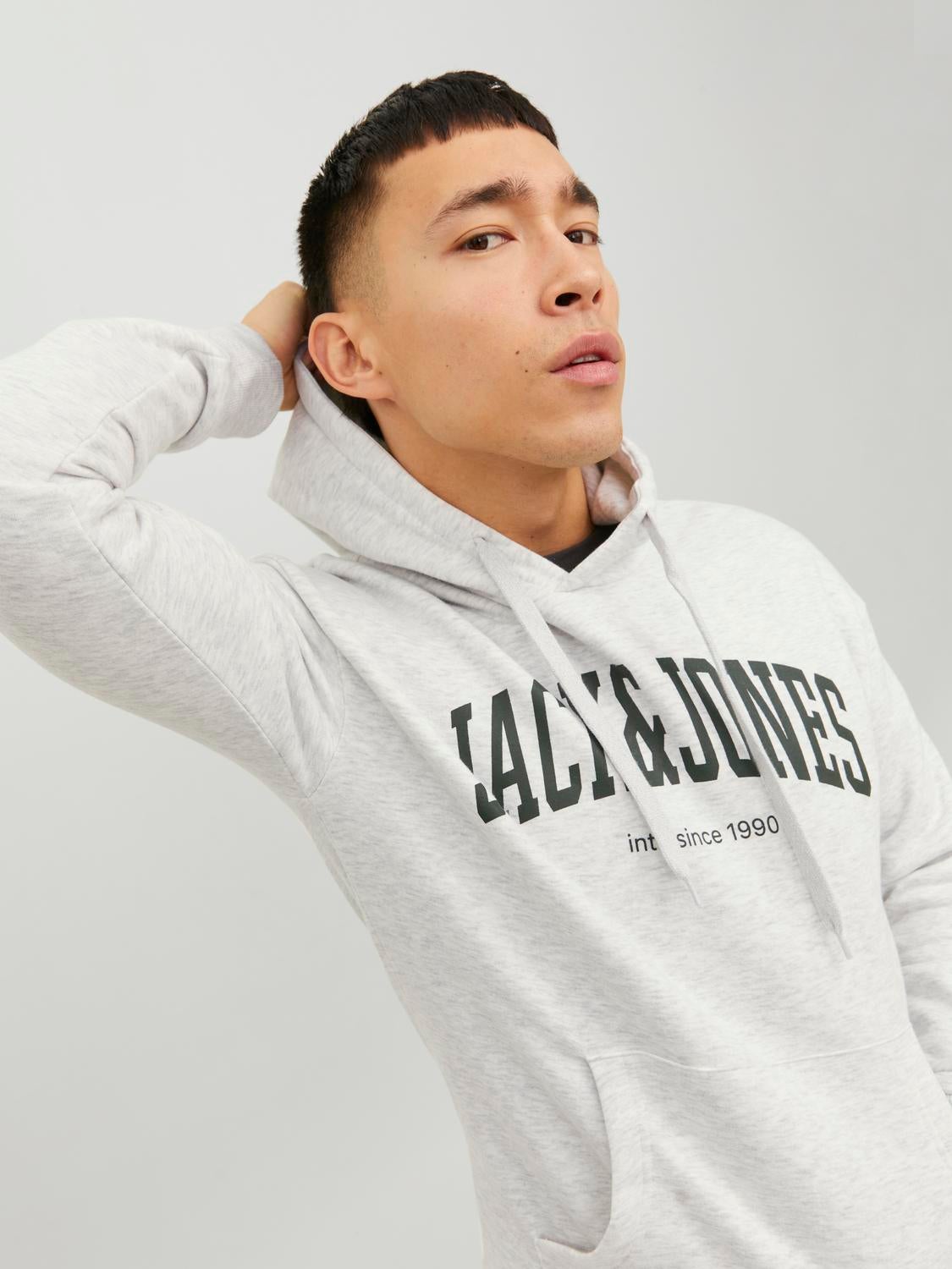 Jack and jones white cheap hoodie