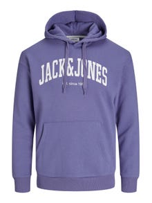 Jack & Jones Logo Hoodie -Twilight Purple - 12236513