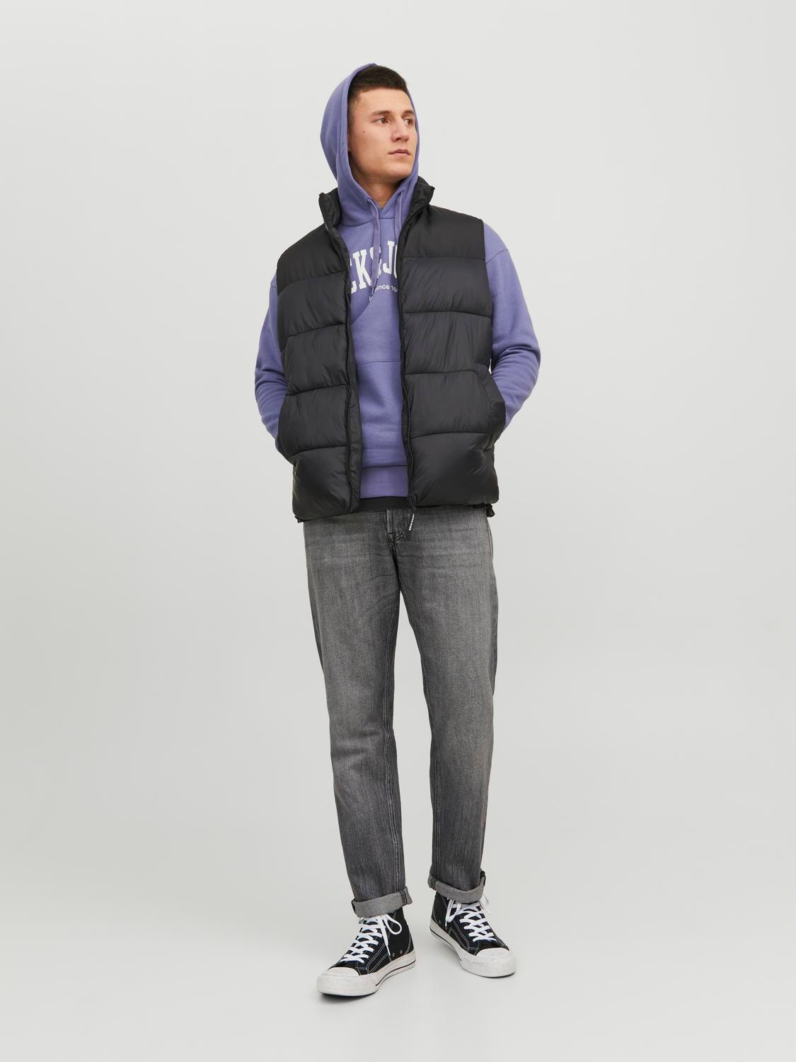 Jack & Jones Hoodie Logo -Twilight Purple - 12236513