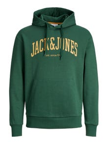 Jack & Jones Hoodie Logo -Dark Green - 12236513