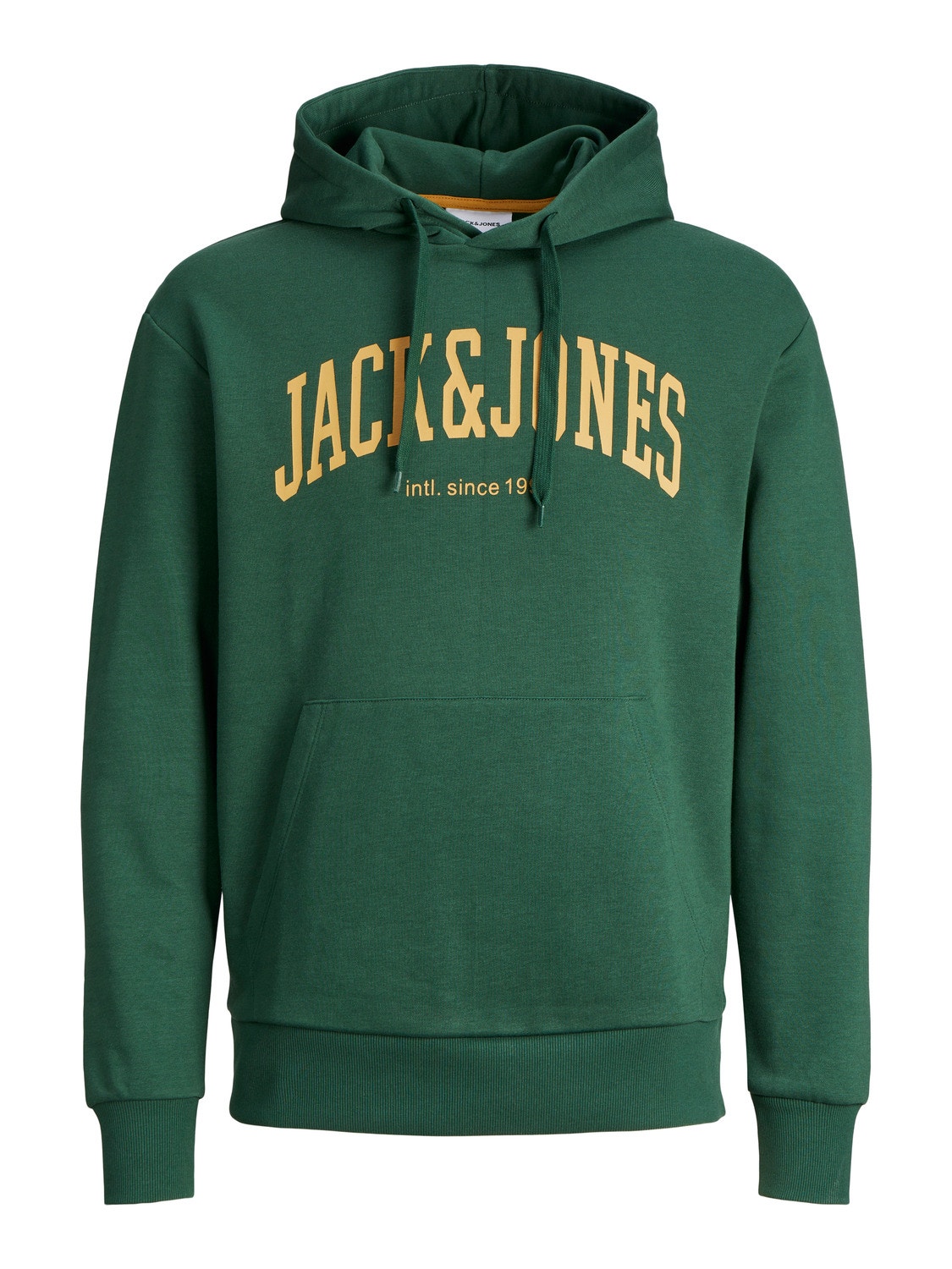 Jack & Jones Logo Hoodie -Dark Green - 12236513