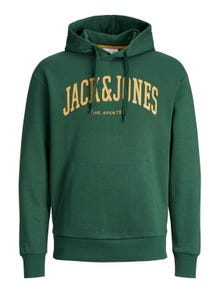 Jack & Jones Logó Kapucnis felső -Dark Green - 12236513