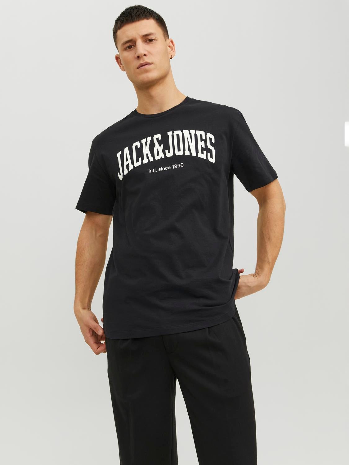 T-shirt Logo Col Rond - Jack & Jones - Modalova