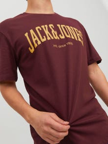 Jack & Jones Logo Pyöreä pääntie T-paita -Port Royale - 12236514