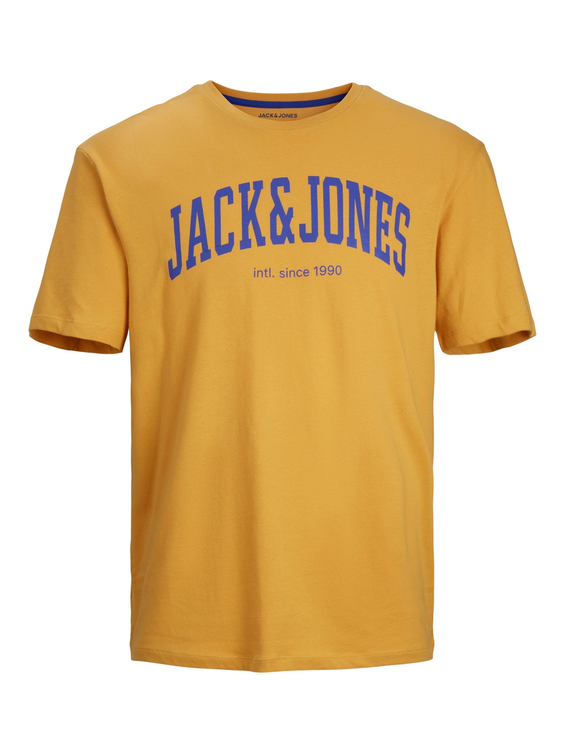 Jack & Jones Logo Pyöreä pääntie T-paita -Honey Gold - 12236514