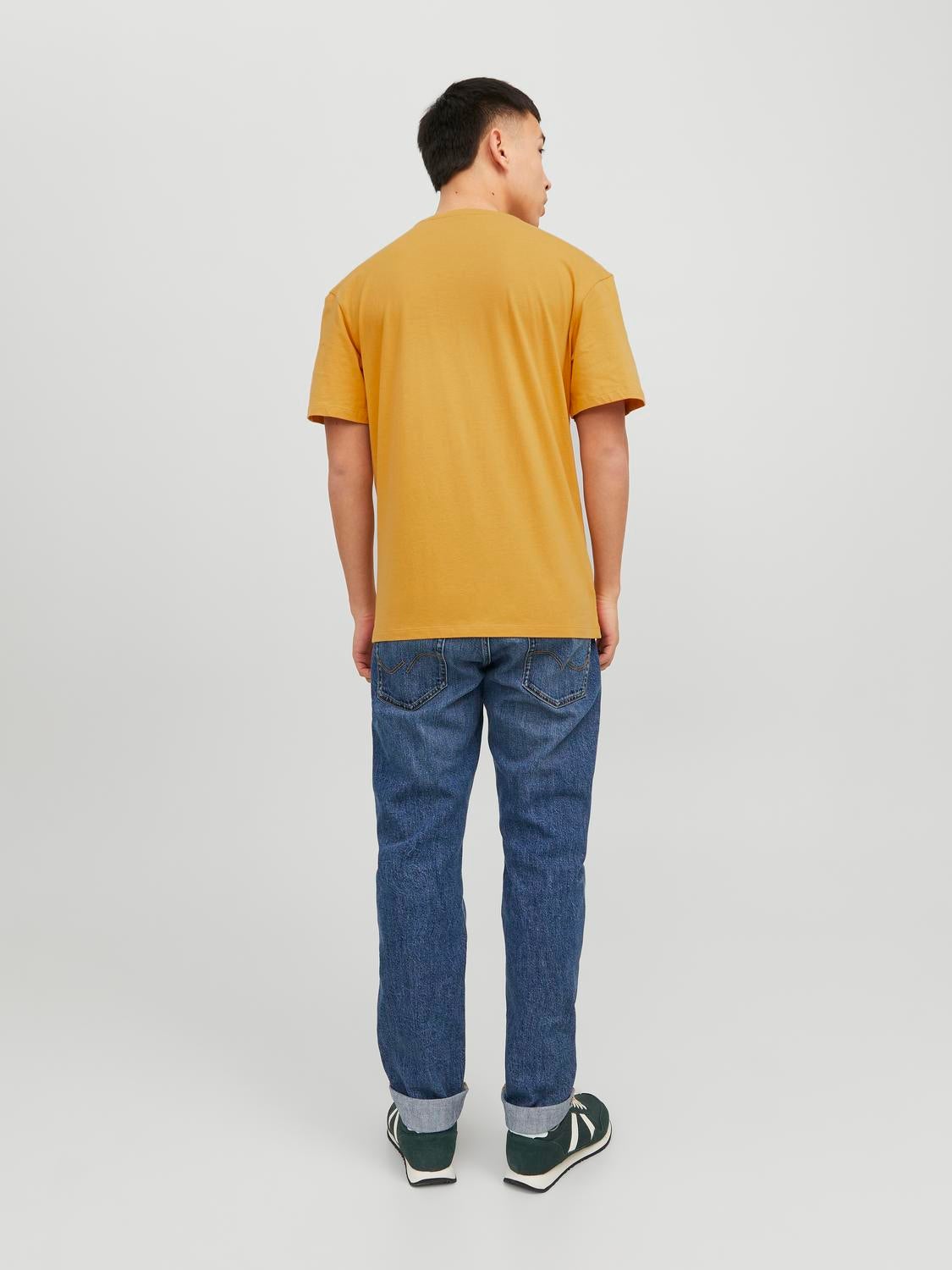 Jack jones yellow t hot sale shirt