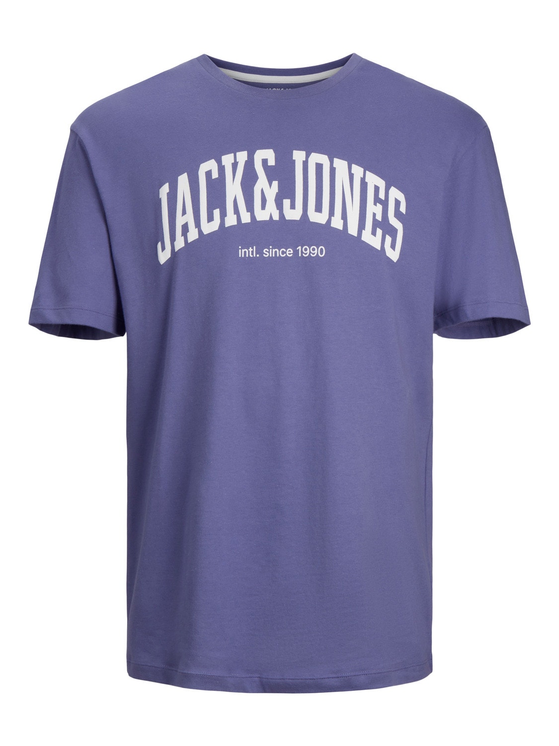 Jack & Jones Logo Kruhový výstřih Tričko -Twilight Purple - 12236514