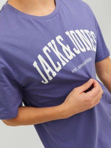 Jack & Jones T-shirt Con logo Girocollo -Twilight Purple - 12236514
