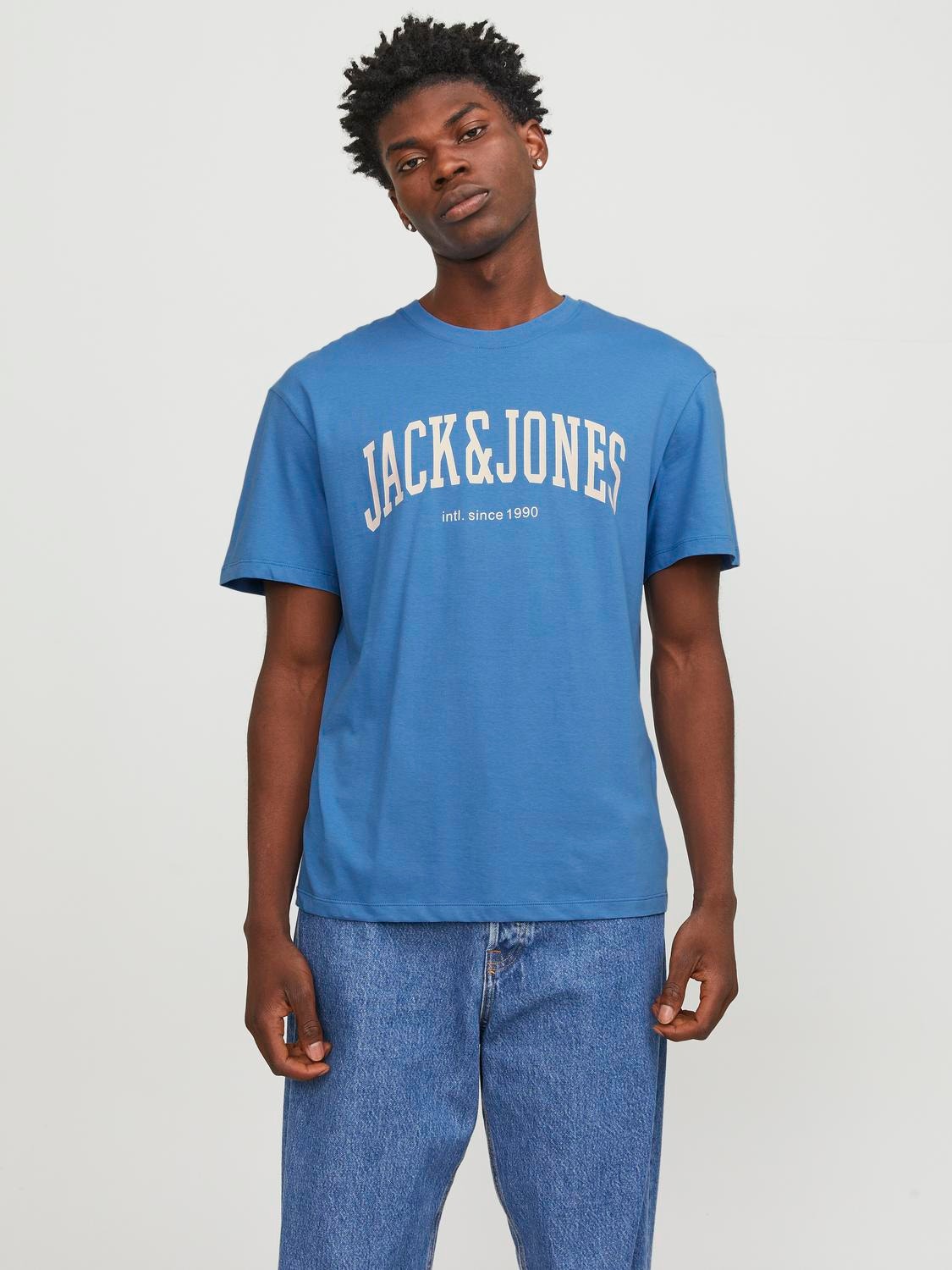 Jack & Jones Logo Ronde hals T-shirt -Pacific Coast - 12236514