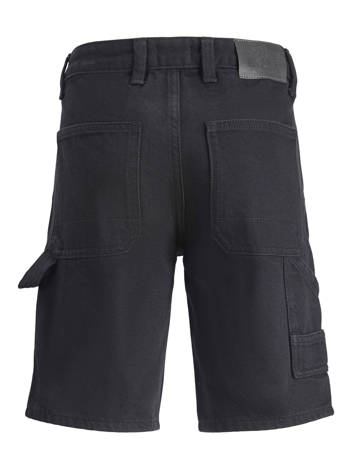 Jack & Jones Loose Fit Cargo shorts For boys -Black Denim - 12236525