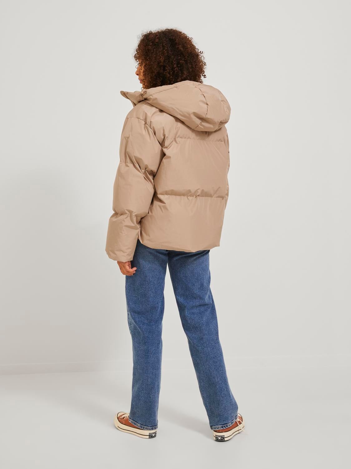 Missguided mocha puffer hotsell