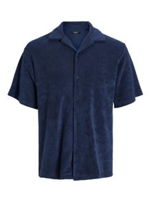 Jack & Jones Enfärgat Polo T-shirt -Navy Blazer - 12236581
