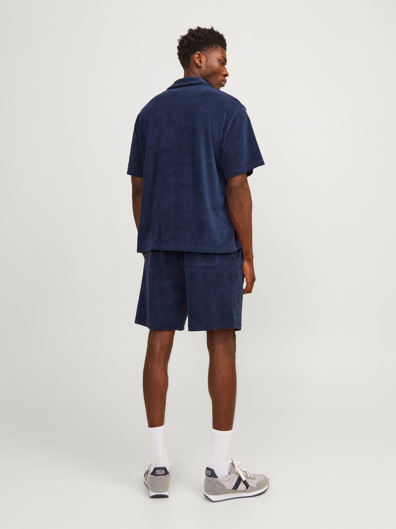 Jack & Jones Enfärgat Polo T-shirt -Navy Blazer - 12236581