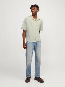 Jack & Jones Einfarbig Polo T-shirt -Green Tint - 12236581