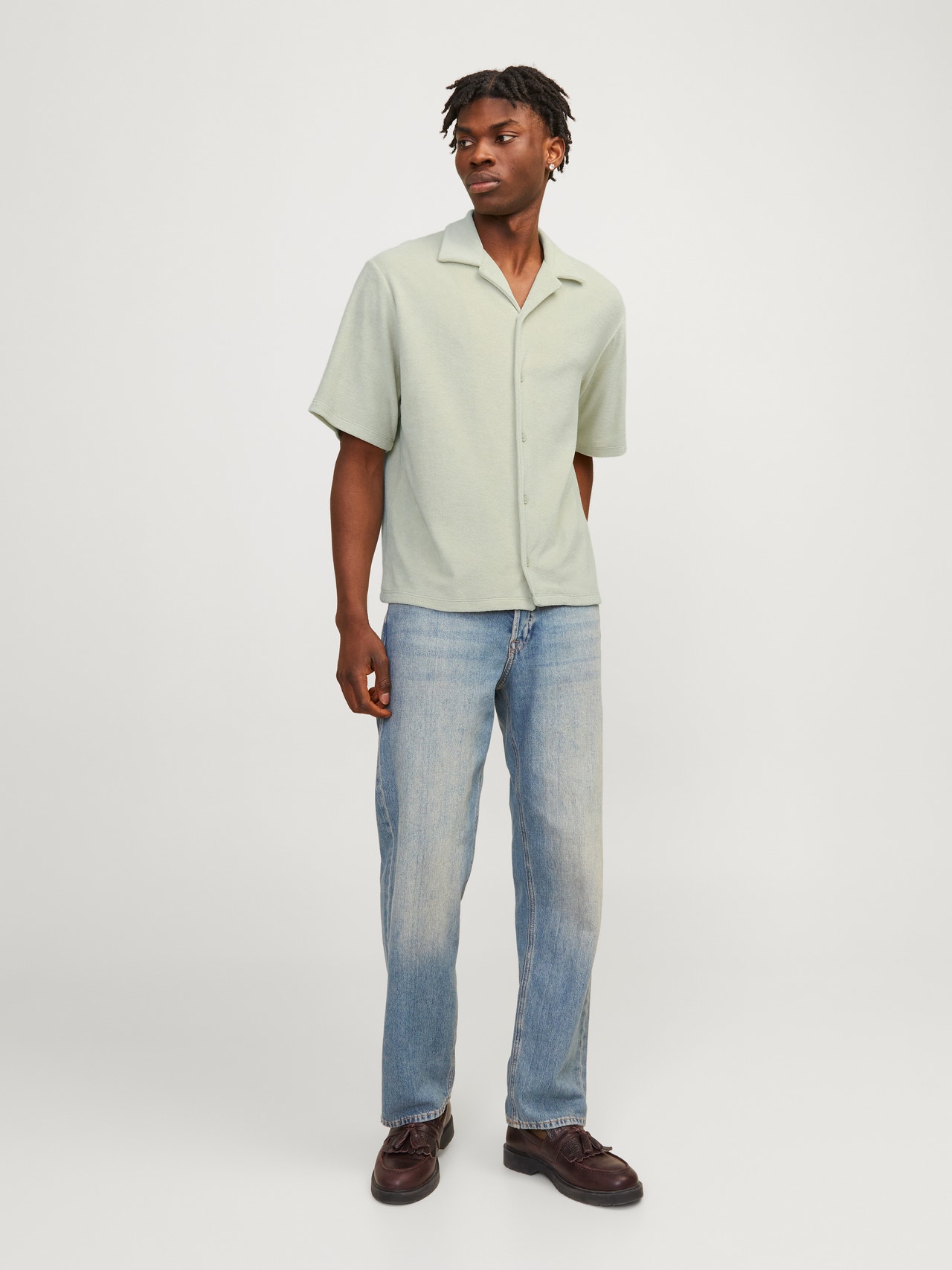 Jack & Jones Plain Polo T-shirt -Green Tint - 12236581