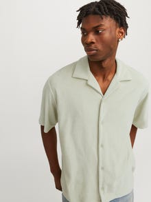 Jack & Jones Enfärgat Polo T-shirt -Green Tint - 12236581