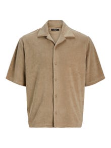 Jack & Jones Enfärgat Polo T-shirt -Timber Wolf - 12236581