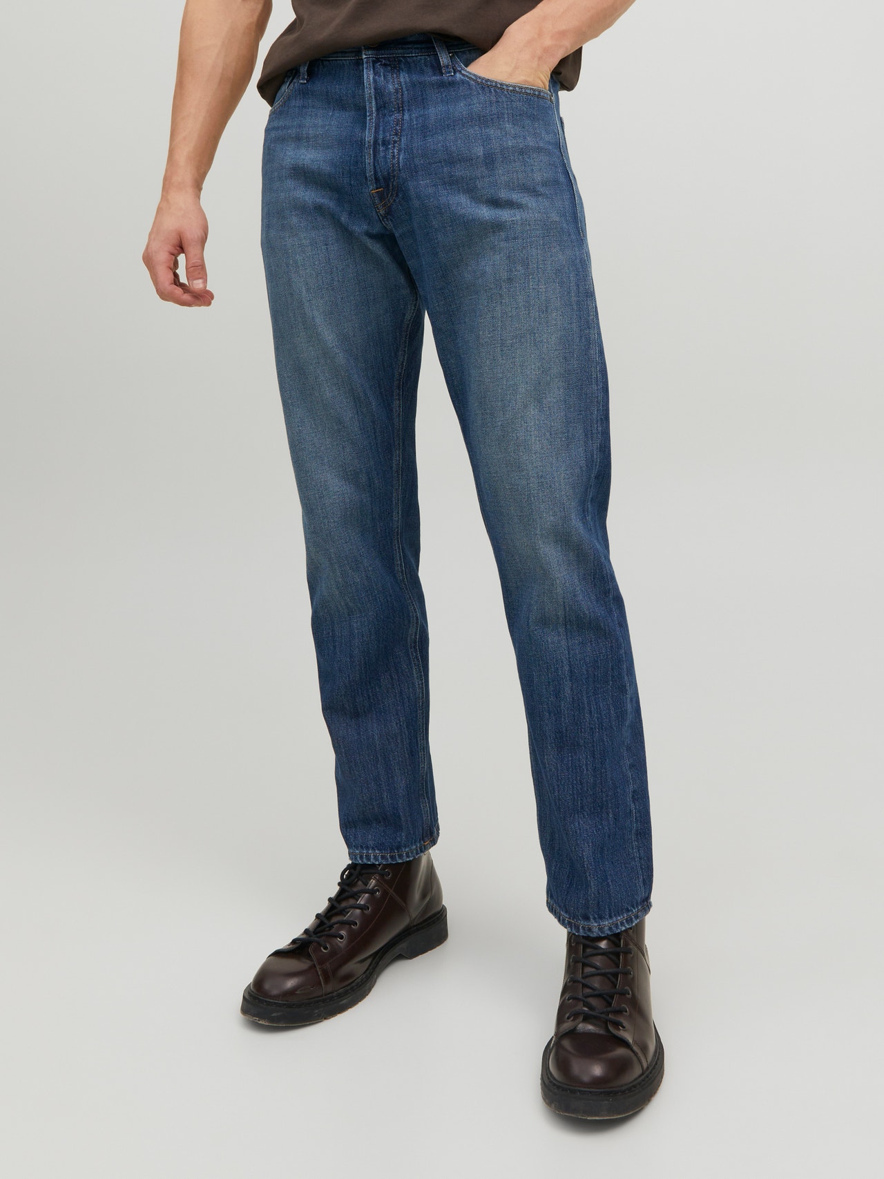 Jack & Jones JJICHRIS JJORIGINAL JOS 448 Jeans relaxed fit -Blue Denim - 12236645