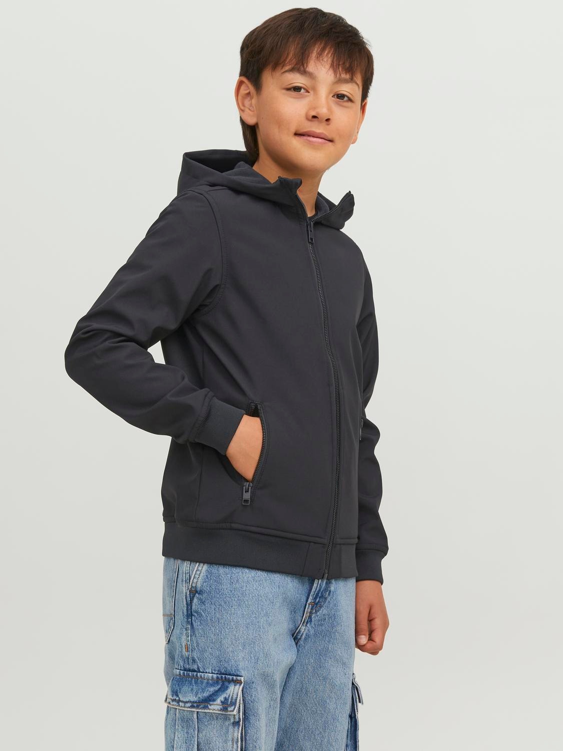 Jack & Jones Casaco Softshell Para meninos -Black - 12236738