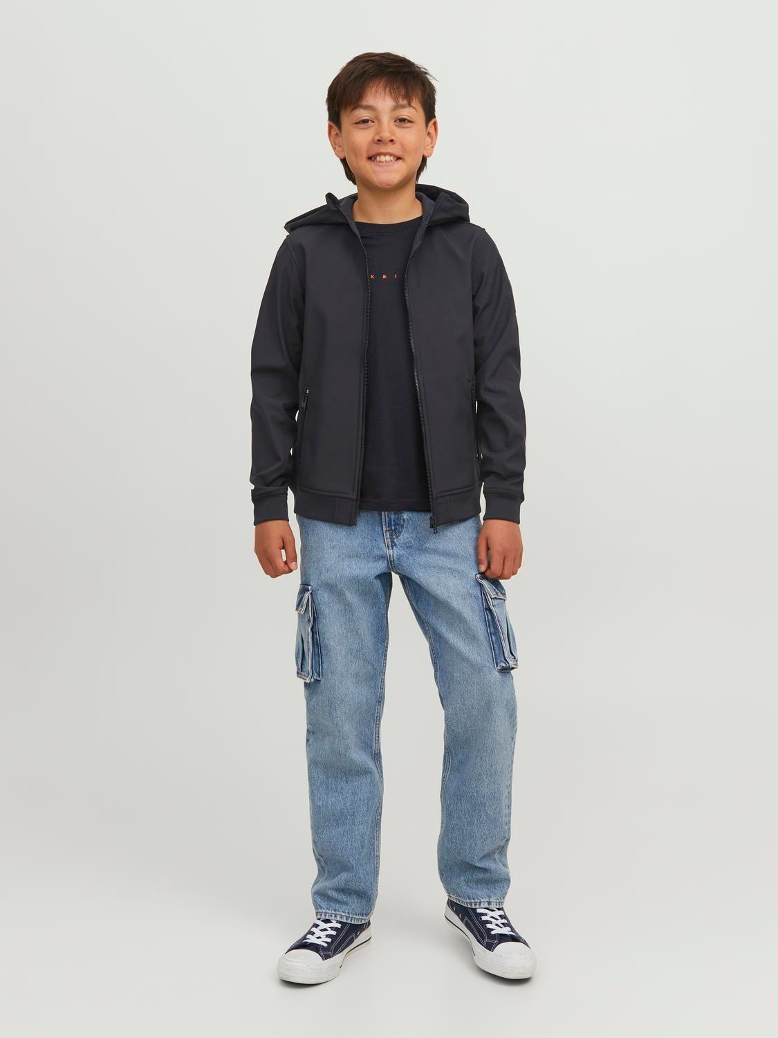 Jack & Jones Softshell bunda Junior -Black - 12236738