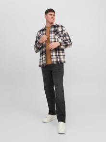 Jack & Jones Plus Size Comfort Fit Overshirt -Cloud Dancer - 12236741