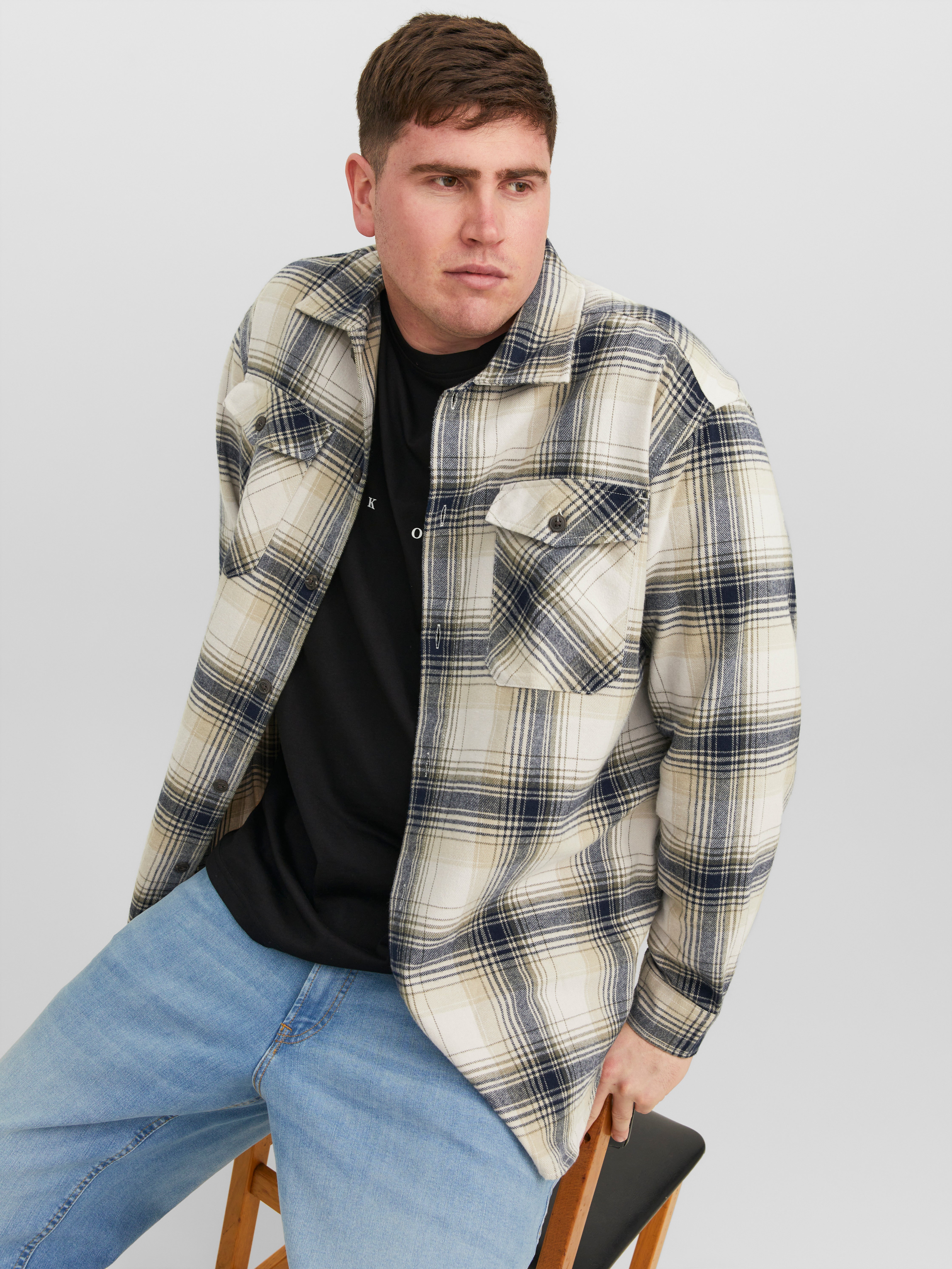 Jack & Jones Plus Size Comfort Fit Overshirt - 12236741