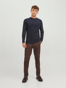 Jack & Jones Bez vzoru Svetr s okrouhlým výstřihem -Black - 12236766