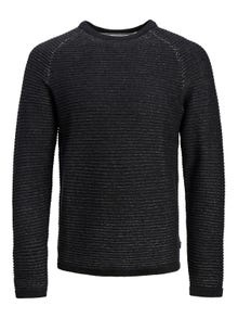 Jack & Jones Melange Crew Neck Jumper -Black - 12236772