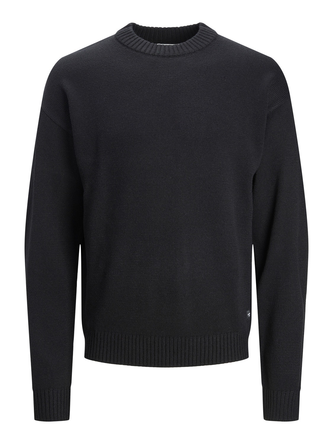 Jack & Jones Ühevärviline Meeskonnakaelusega džemper -Black - 12236774