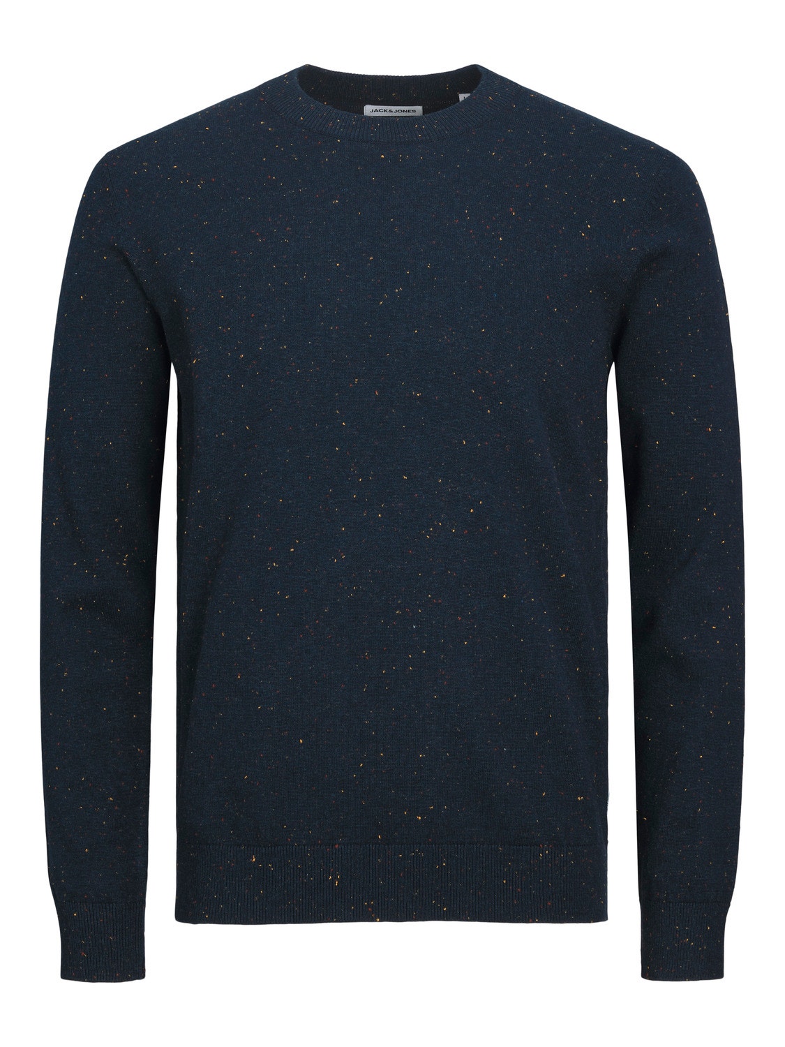 Jack & Jones Melange Crew Neck Jumper -Navy Blazer - 12236792