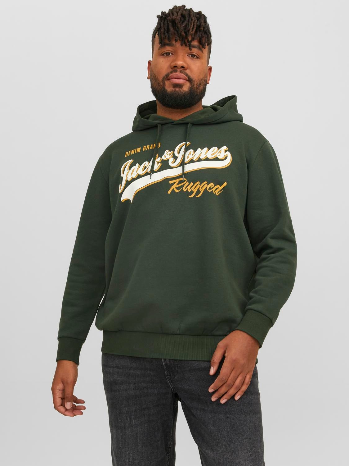 Plus size shop green hoodie