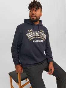 Jack & Jones Plus Size Logo Huppari -Dark Navy - 12236803