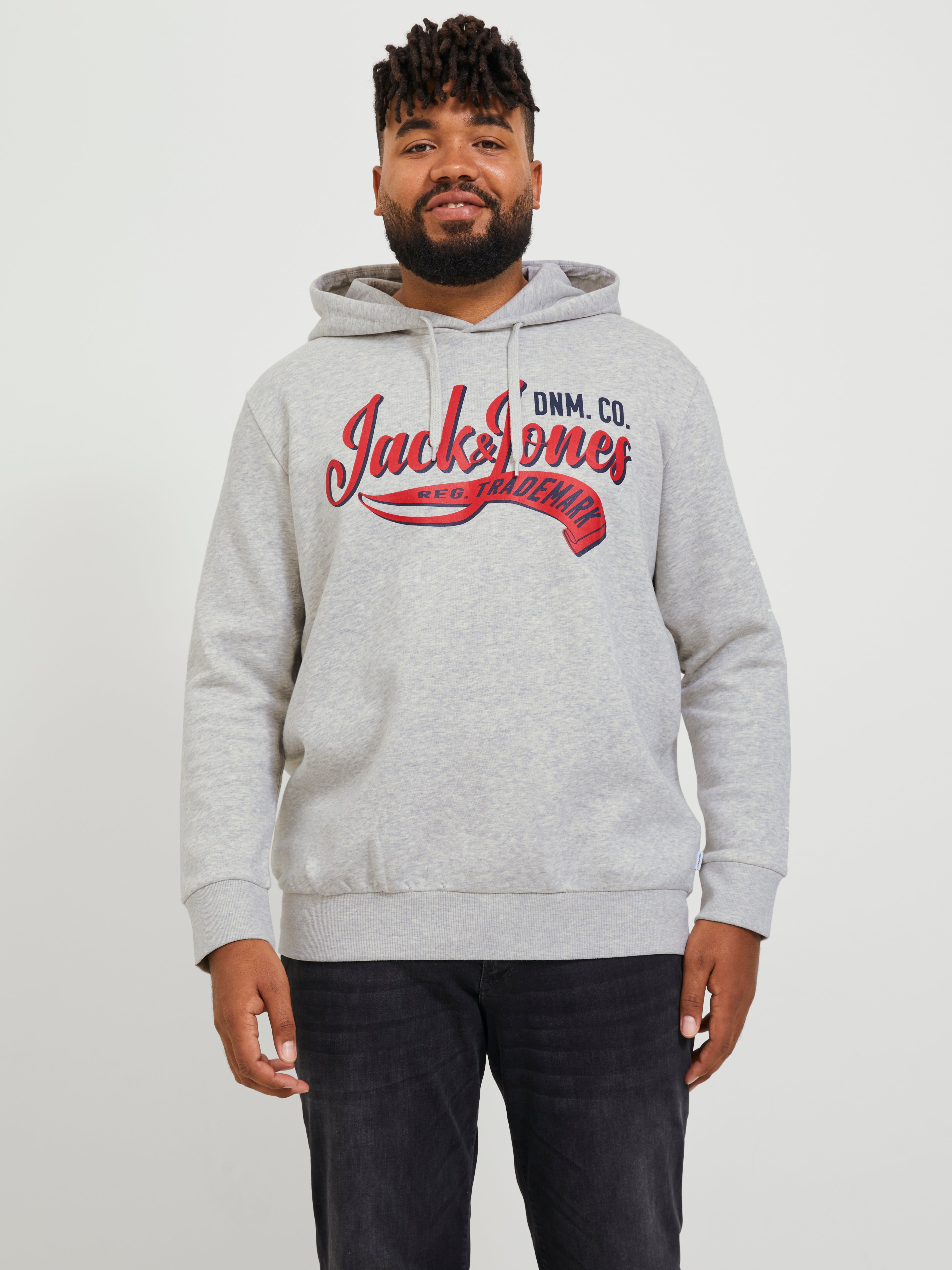 Jack & Jones Plus Size Logo Hoodie - 12236803