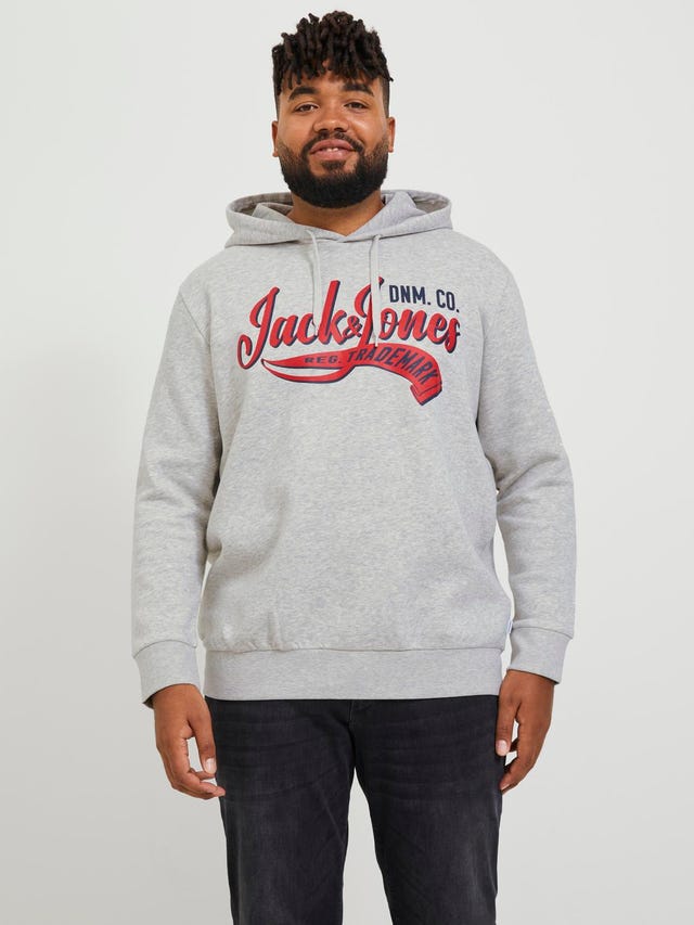 Jack & Jones Plus Size Hoodie Logo - 12236803