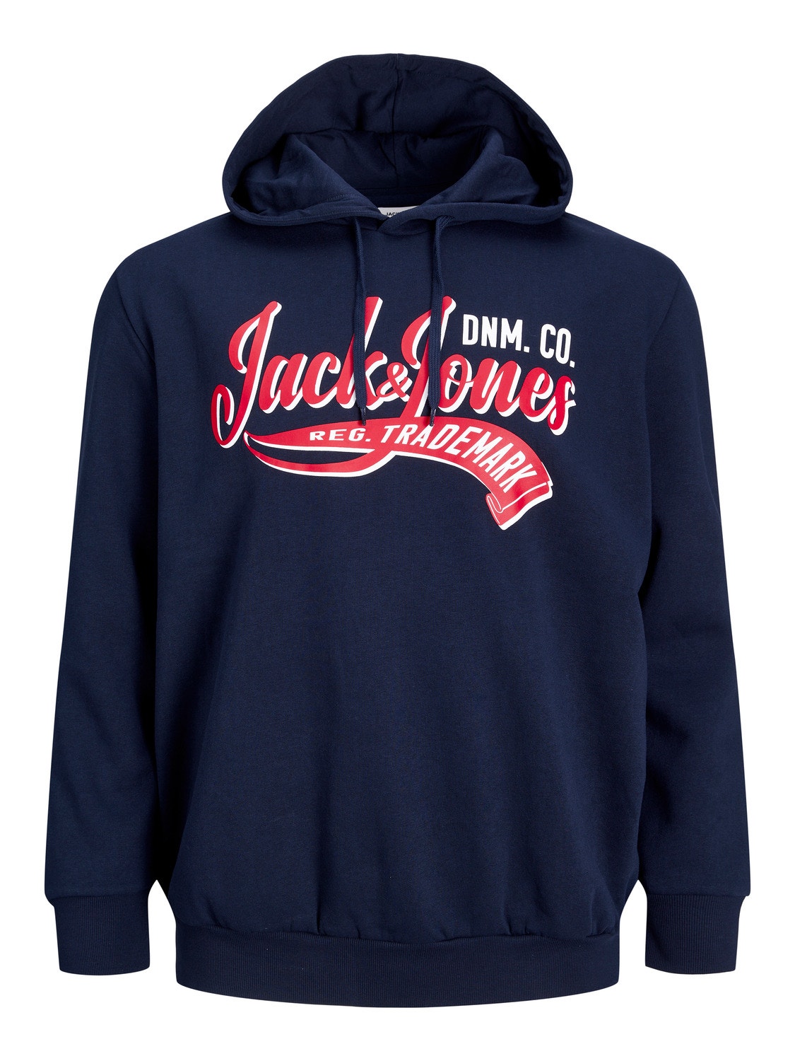 Jack & Jones Plus Size Hoodie Logo -Navy Blazer - 12236803