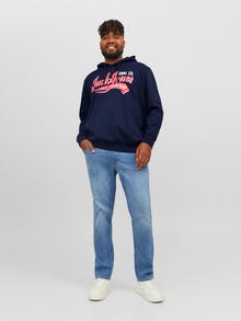 Jack & Jones Plius Logotipas Džemperis -Navy Blazer - 12236803