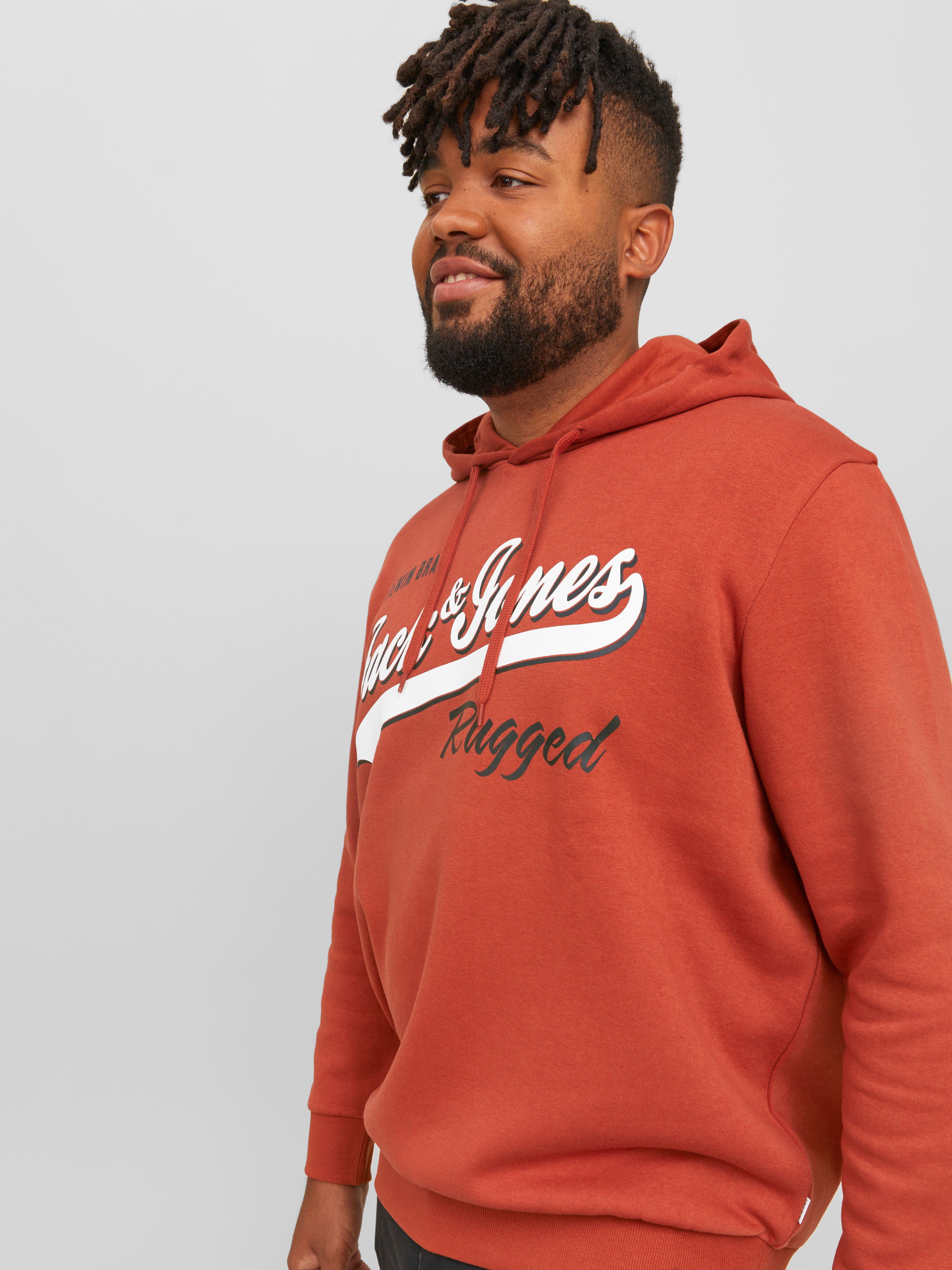Jack & Jones Plus Size Logo Hoodie - 12236803