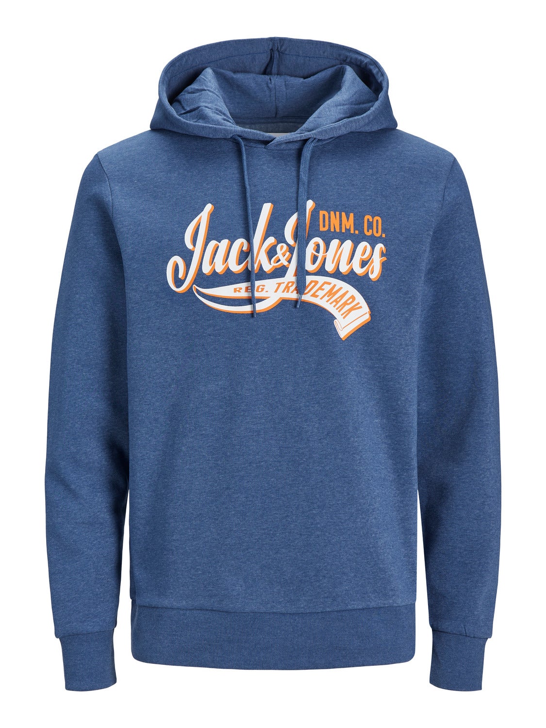 Plus Size Sudadera con capucha Estampado Azul oscuro Jack Jones