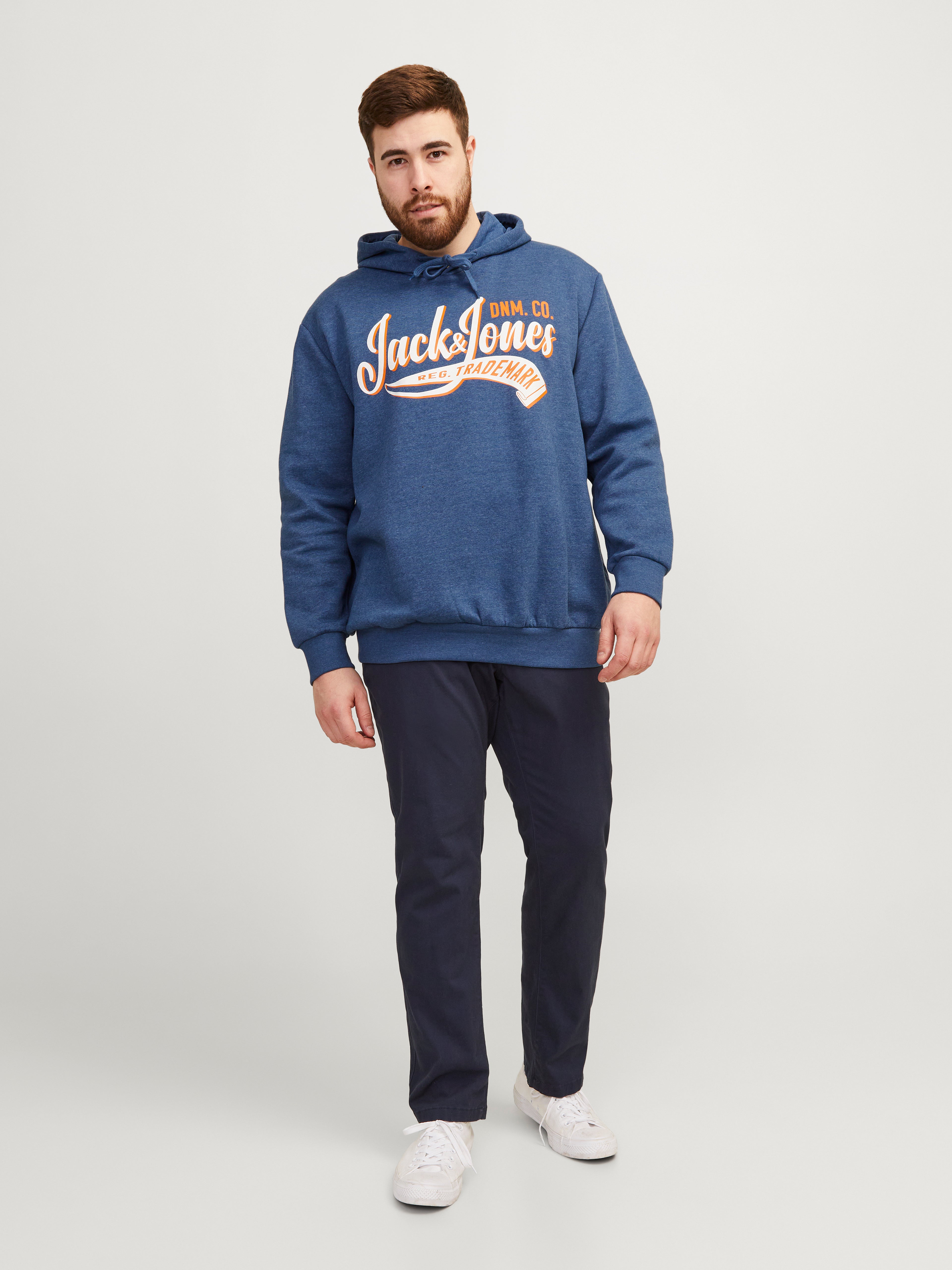 Plus Size Sudadera con capucha Logotipo