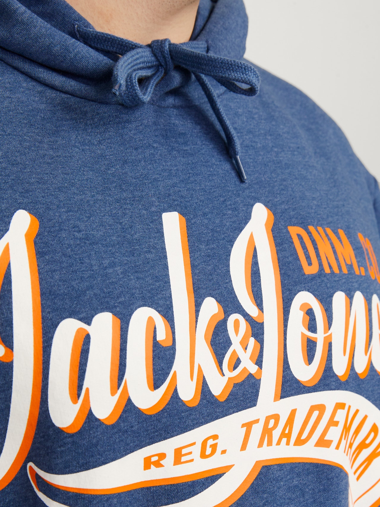 Jack & Jones Plus Logo Mikina s kapucí -Ensign Blue - 12236803