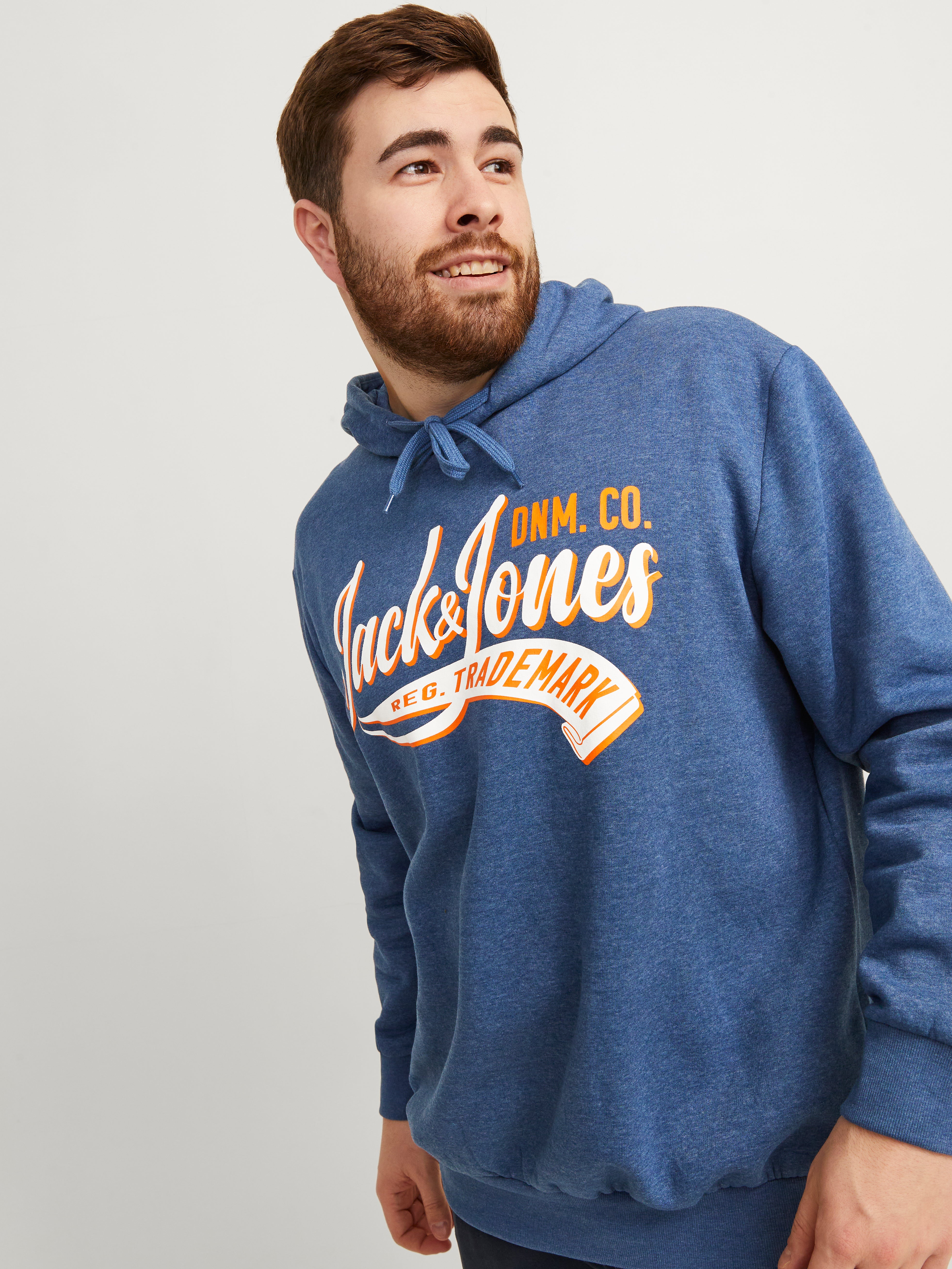 Jack & Jones Plus Size Logo Hoodie - 12236803