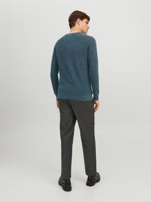 Jack & Jones Gładki Sweter z dzianiny z okrągłym dekoltem -Sailor blue - 12236815