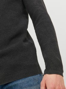 Jack & Jones Bez vzoru Svetr s okrouhlým výstřihem -Caviar - 12236815