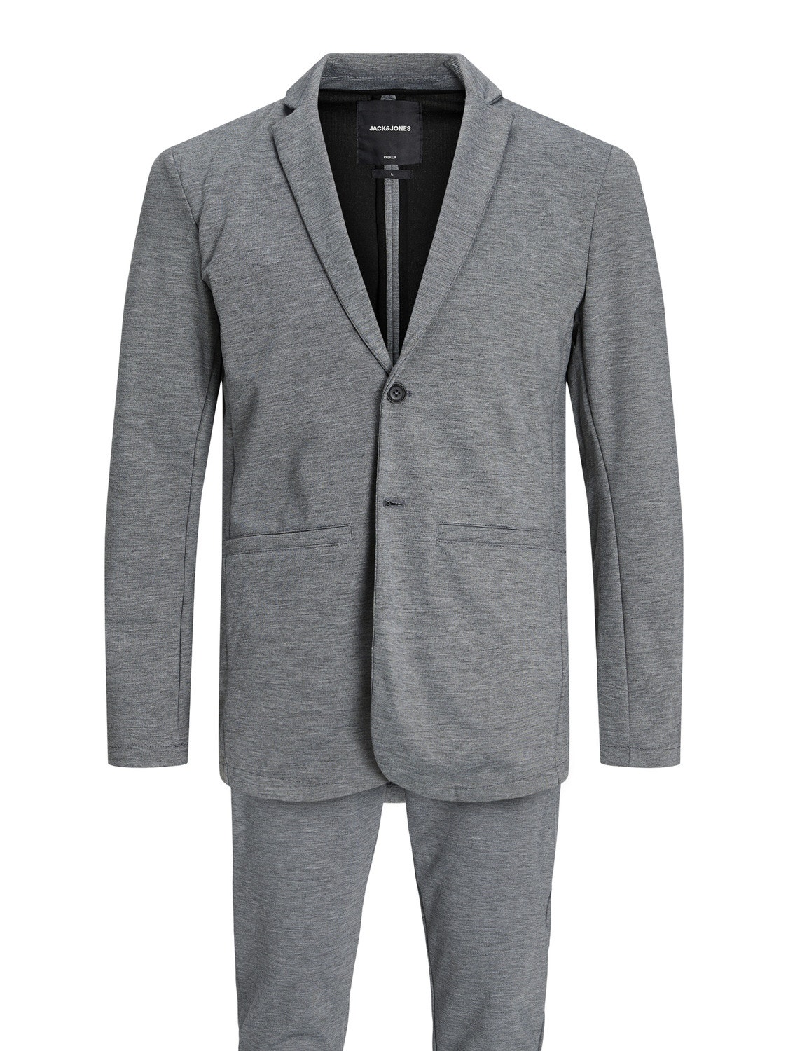 Jack & Jones JPRBLABECK Regular Fit Kostym -Grey Melange - 12236846