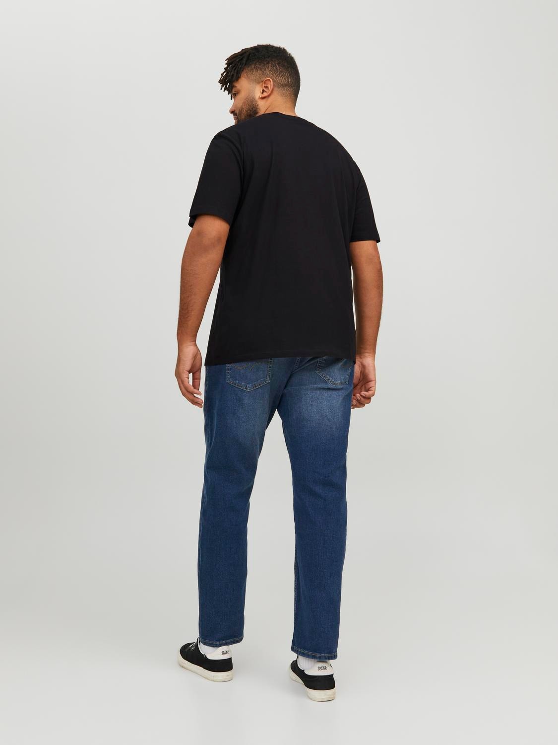 Jack & Jones Plus Size Nadruk T-shirt -Black - 12236899